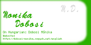 monika dobosi business card
